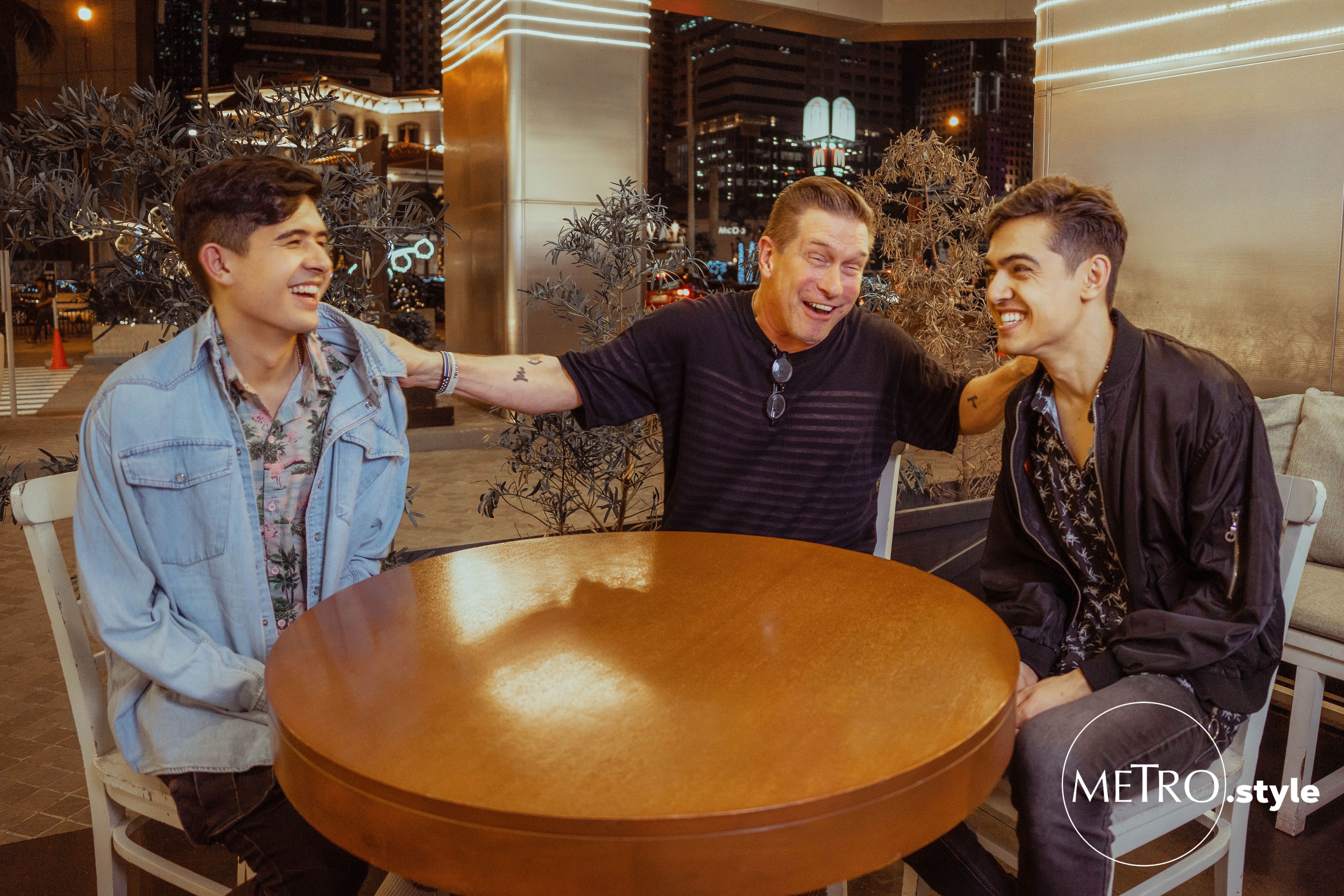 Jesse and Christian Perkins with Stephen Baldwin Jesse and Christian Perkins with Stephen Baldwin